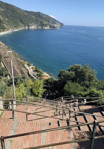 SCALINATA STAZIONE CORNIGLIA CINQUE TERRE